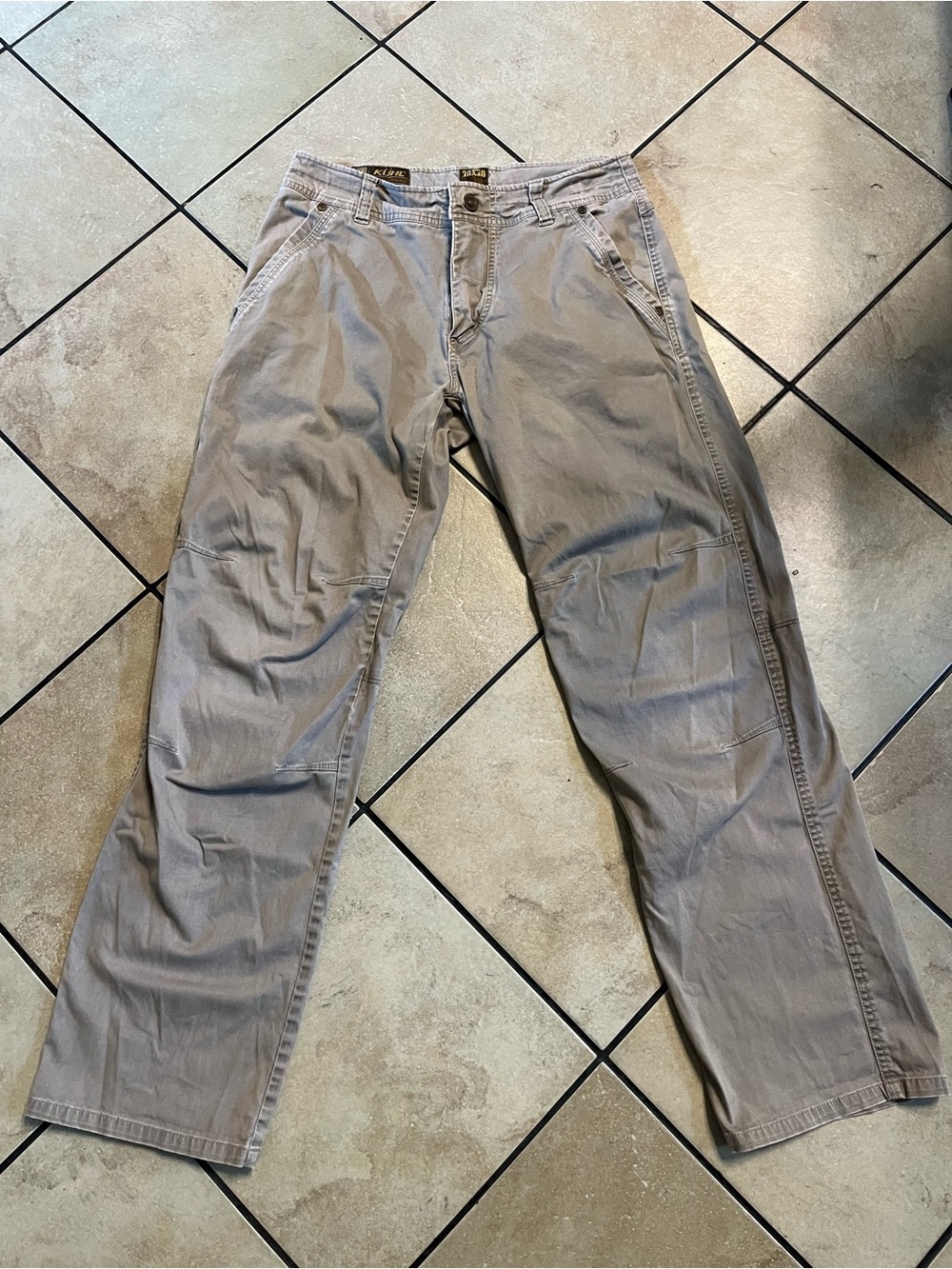 Mens Kuhl pants size 30x30 Vintage Patina Dye CRAG series 98% Cotton